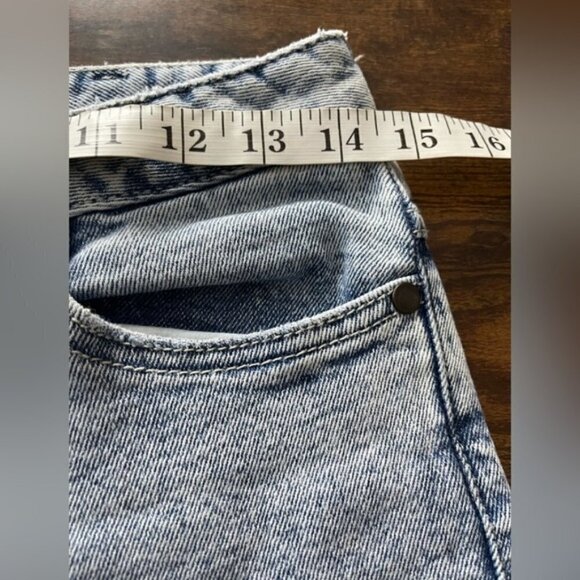 Wrangler retro light acid wash high rise ankle raw hem jeans size 26 - Picture 7 of 13